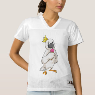 Parrot with Waffle ice cream Women's Football Jersey