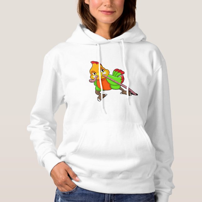 Parrot with Worm Hoodie (Front)