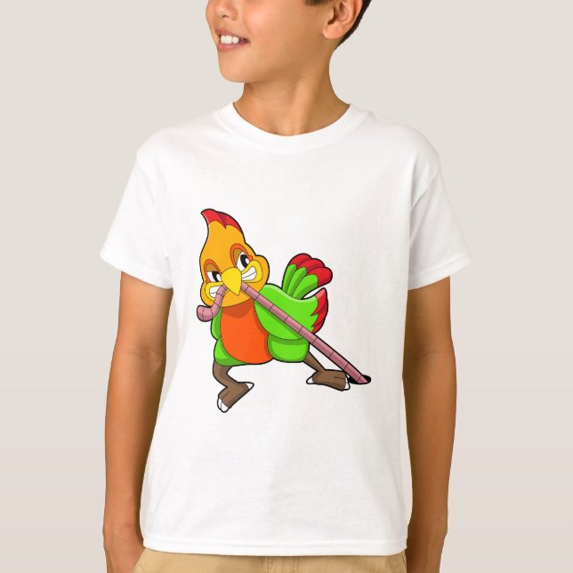 Parrot with Worm T-Shirt (Front)