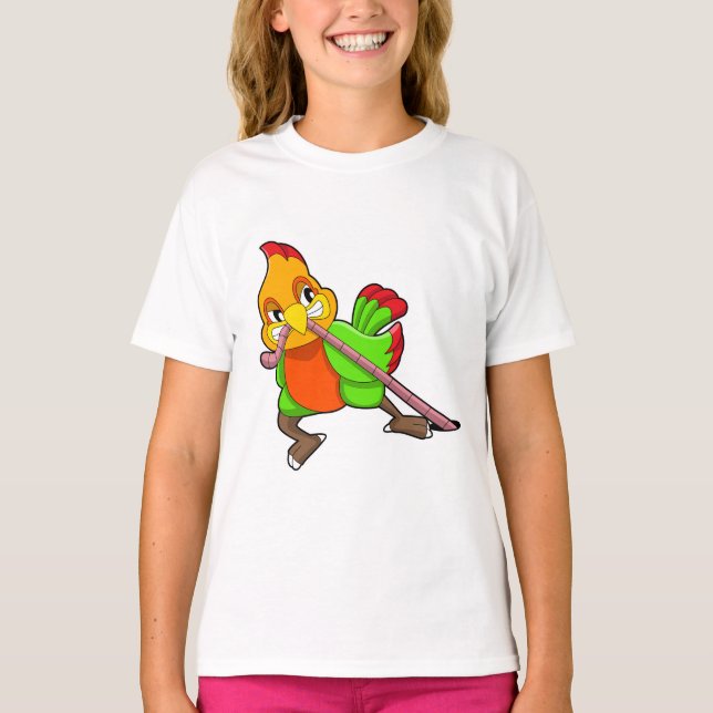Parrot with Worm T-Shirt (Front)