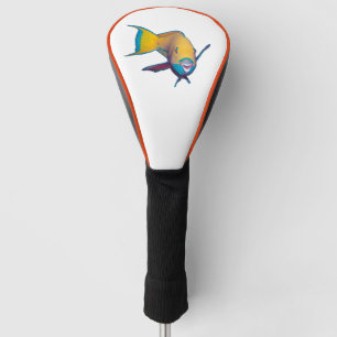 Parrotfish - Abstract Design - Cut out of photo    Golf Head Cover