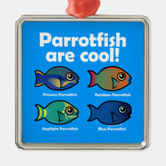 Parrotfish Are Cool! Metal Tree Decoration