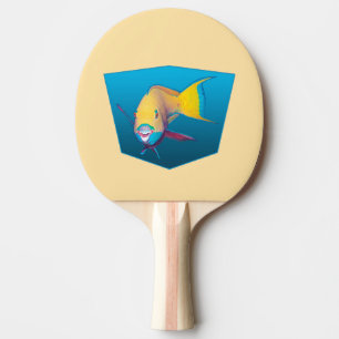Parrotfish - Design gradient blue background Ping Pong Paddle