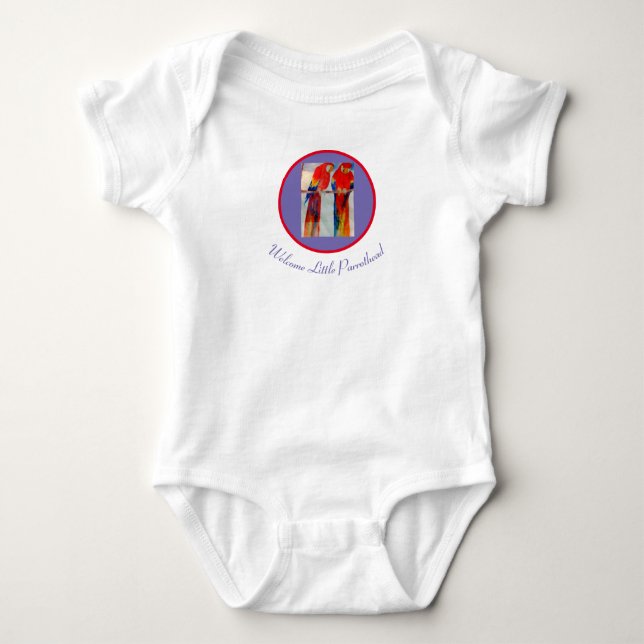Parrothead Baby Bodysuit (Front)