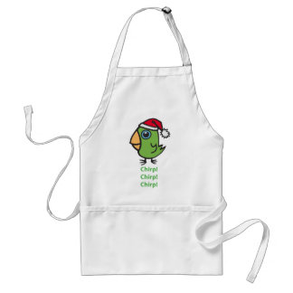 Parrotlet in Santa hat Standard Apron