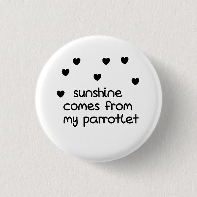 Parrotlet, Parrot button, bird button (Front)