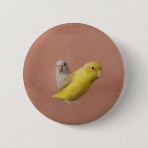 Parrotlets 6 Cm Round Badge