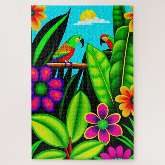 Parrots 1014 piece Jigsaw Puzzle (Vertical)