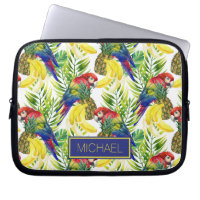 Parrots And Tropical Fruit | Add Your Name