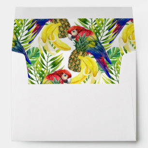 Parrots And Tropical Fruit Envelope