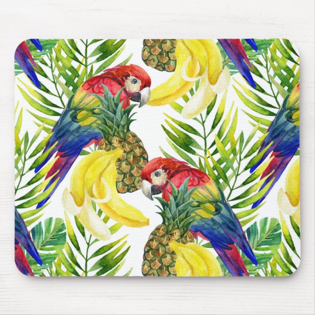 Parrots And Tropical Fruit Mouse Mat (Front)