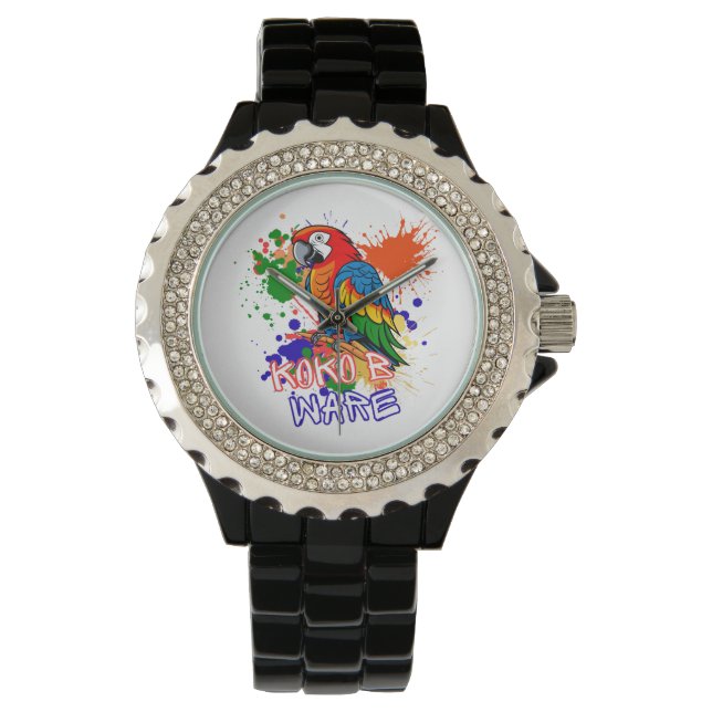 Parrots are colourful watch (Front)