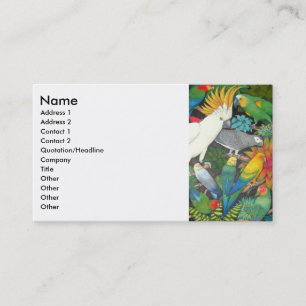 Parrots & Bromeliads Profile Card