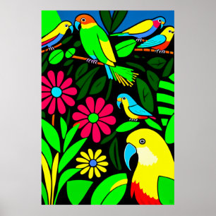 Parrots - Canvas Art Print
