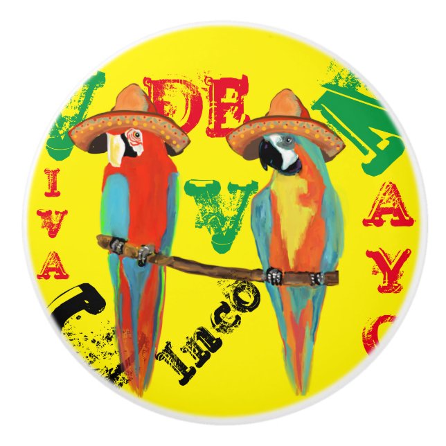 PARROTS CERAMIC KNOB (Front)