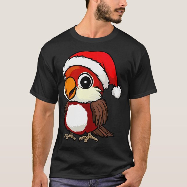 Parrots Christmas T-Shirt (Front)