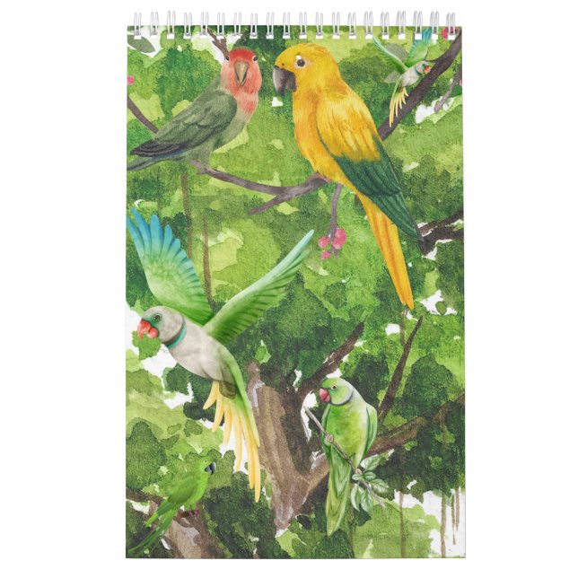 Parrots Collection Calendar. Calendar (Cover)