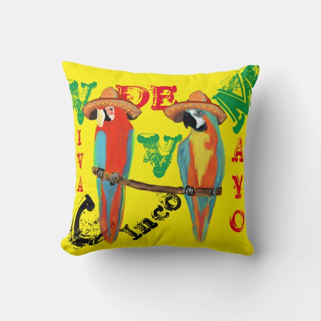 PARROTS CUSHION (Front)