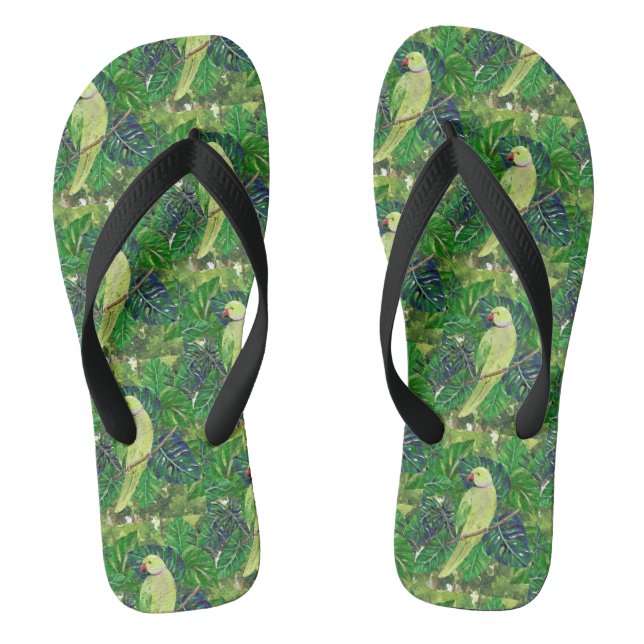parrots flip flops (Footbed)