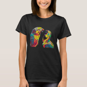 Parrots In Love Cute Birds Couple Premium T-Shirt