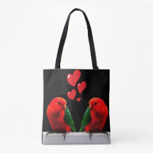Parrots in Love Tote Bag