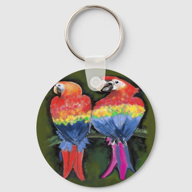 Parrots Key Ring (Front)