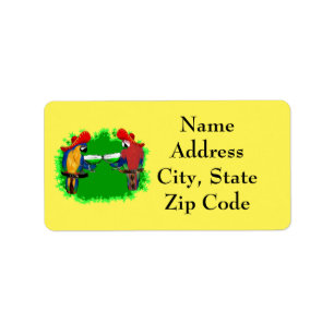 Parrots Label