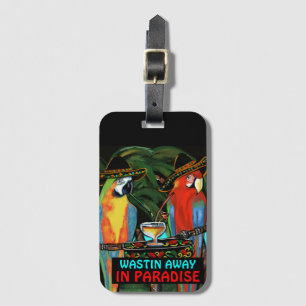 Parrots     luggage tag
