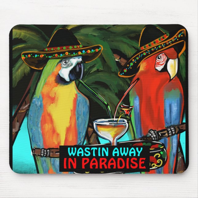 Parrots   mouse mat (Front)
