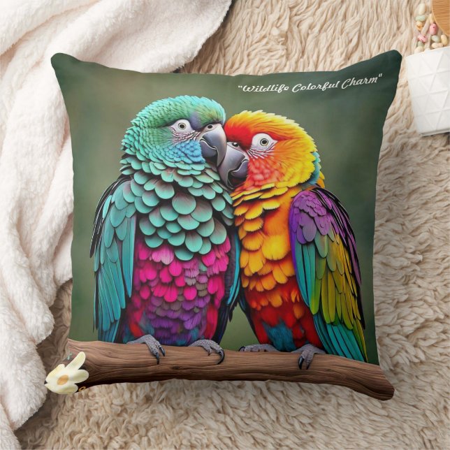 "Parrot's Natural Beauty" Cushion (Blanket)