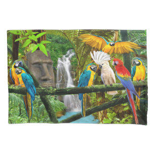 Parrots of the Hidden Jungle Pillowcase