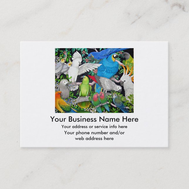 Parrots of the World Business Card (Front)