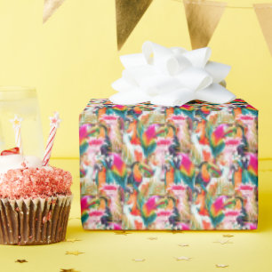 Parrots & Palm Leaves Wrapping Paper