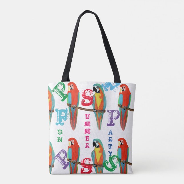 PARROTS TOTE BAG (Back)