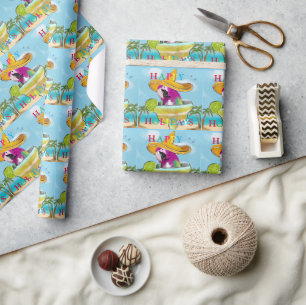 PARROTS  WRAPPING PAPER