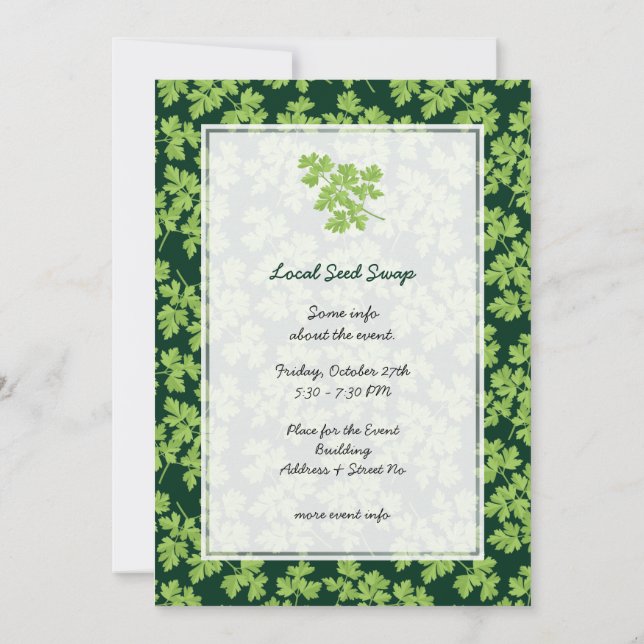 Parsley Invitation (Back)