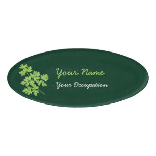 Parsley Oval Name Tag