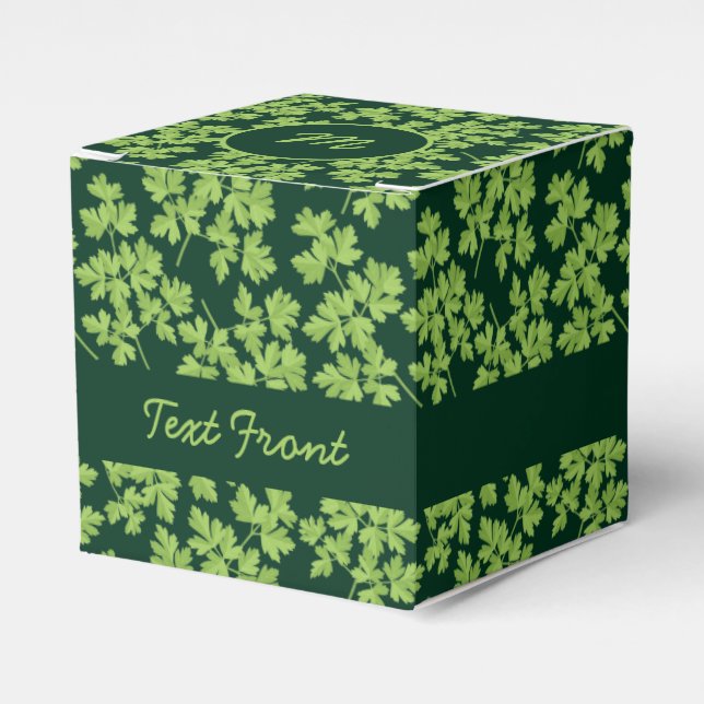 Parsley Pattern Favour Box (Front Side)