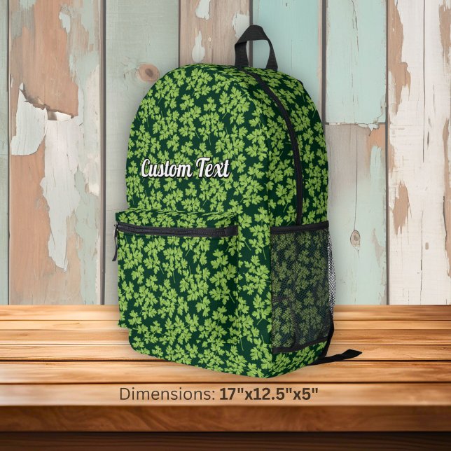 Parsley Pattern Printed Backpack (Creator Uploaded)