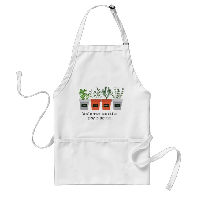 Parsley, Sage, Rosemary & Thyme Herbs Quote Standard Apron (Front)