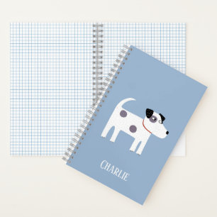 Parson Jack Russell Terrier Dog Custom Name Notebook
