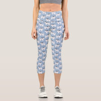Parson Jack Russell Terrier Dog Pattern Blue