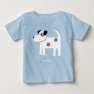 Parson Jack Russell Terrier Dog Personalised Baby T-Shirt