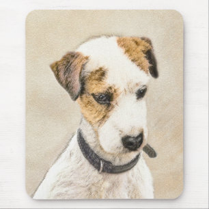 Parson Jack Russell Terrier Painting 2 Dog Art Mouse Mat
