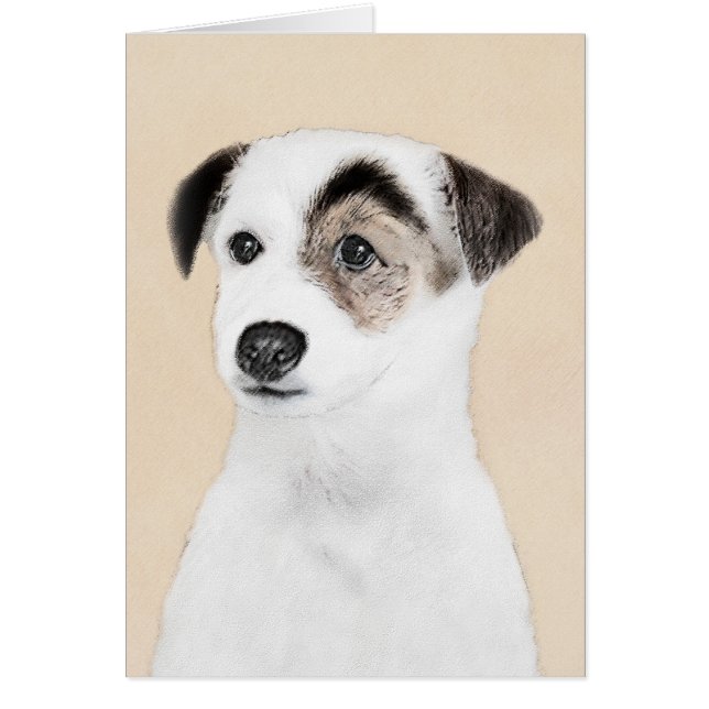 Parson Jack Russell Terrier Painting - Dog Art (Front)
