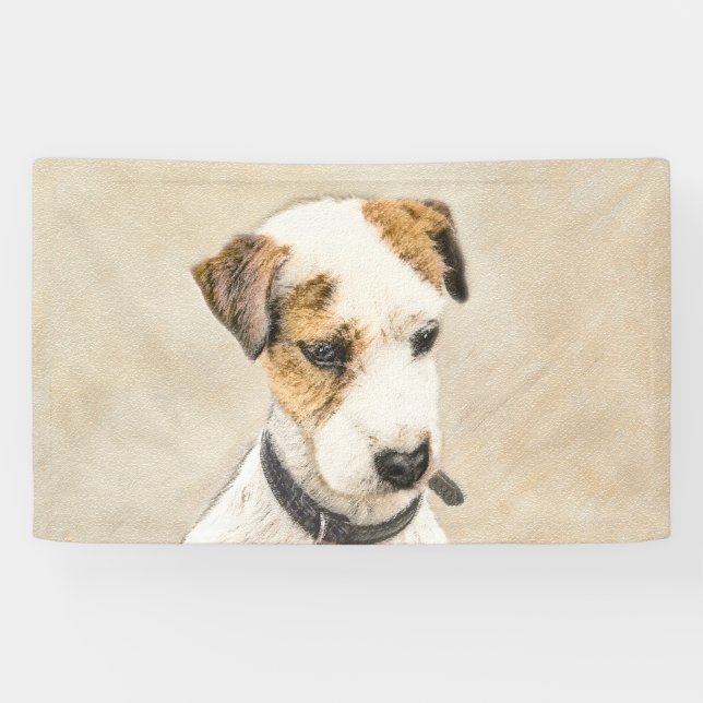 Parson Jack Russell Terrier Painting - Dog Art Banner (Horizontal)