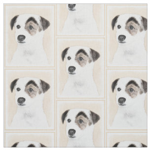 Parson Jack Russell Terrier Painting - Dog Art Fabric