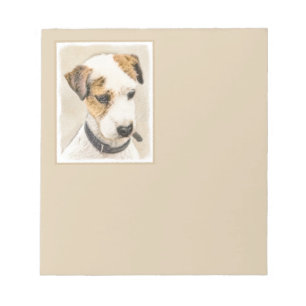 Parson Jack Russell Terrier Painting - Dog Art Notepad