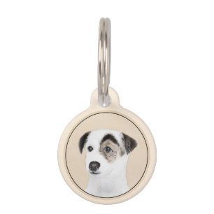 Parson Jack Russell Terrier Painting - Dog Art Pet Tag