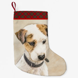Parson Jack Russell Terrier Painting - Dog Art Small Christmas Stocking